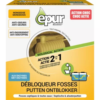 Débloqueur/réactivateur spécial fosses septiques Epur 500g