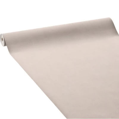 Papier peint vinyle sur papier Sweety uni taupe