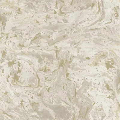Papier peint vinyle sur intissé marbre crème or 53 cm