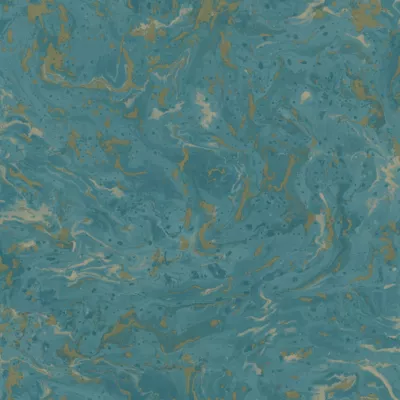 Papier peint vinyle sur intissé marbre bleu or 53 cm