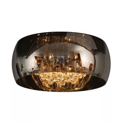Plafonnier Lucide Pearl fumé Ø40 x h.21 cm