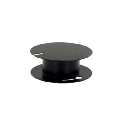 Pavillon de plafond métallique à 1 trou Chacon Ø10 x H.2,5 cm noir
