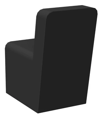 Patère salle de bains à visser 1 tête Allibert Loft Game en aluminium coloris noir