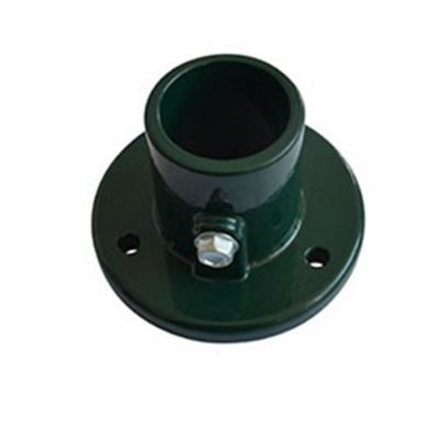 Platine pour poteau ø48mm vert