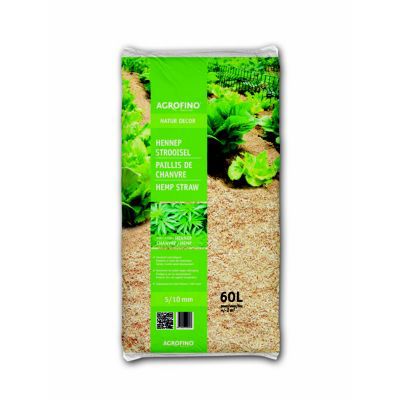Sac de paillis de chanvre Agrofino contenance 60 L poids 10 kg