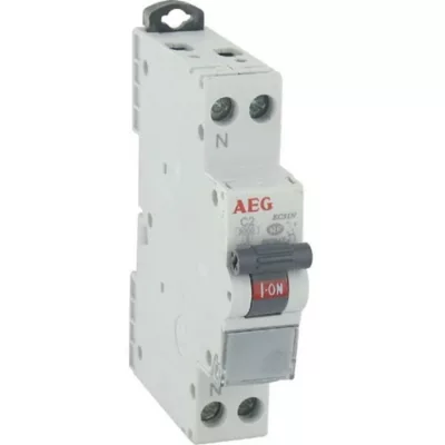 Disjoncteur Phase + neutre 2A AEG
