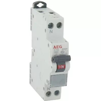 Disjoncteur Phase + neutre 10A AEG