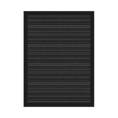 Tapis rayures noir 160 x 230 cm