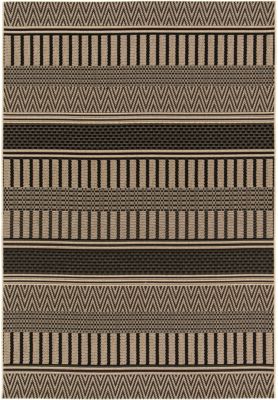 TAPIS GRACE MOTIF NOIR 140X200