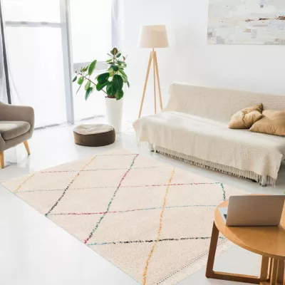 Tapis losanges colorés multicouleurs L.230 x l.160cm Balta