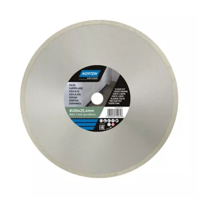 Disque diamant continu carrelage Norton 200x25,4 mm