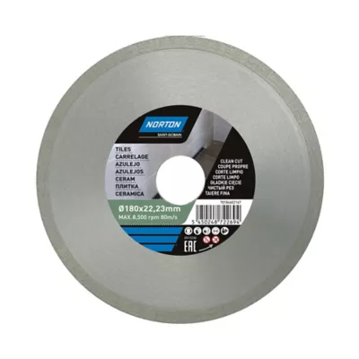 Disque diamant continu carrelage Norton 180x22,2 mm
