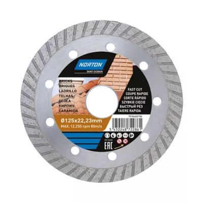 Disque diamant turbo multi Norton 125x22,2 mm