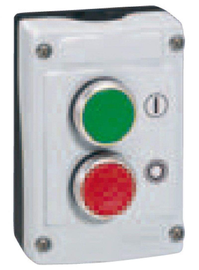 Auxiliaire de commande et de signalisation ACS Osmoz conforme à la norme IEC 60947-5-1Osmoz complets : appareils complets non-lumineuxcomposés : têtes + sous-ensemble bloc + étrier pré-monté