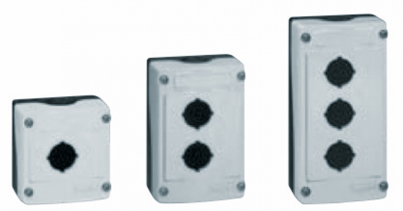 Auxiliaire de commande et de signalisation ACS Osmoz conforme à la norme IEC 60947-5-1Osmoz complets : appareils complets non-lumineuxcomposés : têtes + sous-ensemble bloc + étrier pré-monté