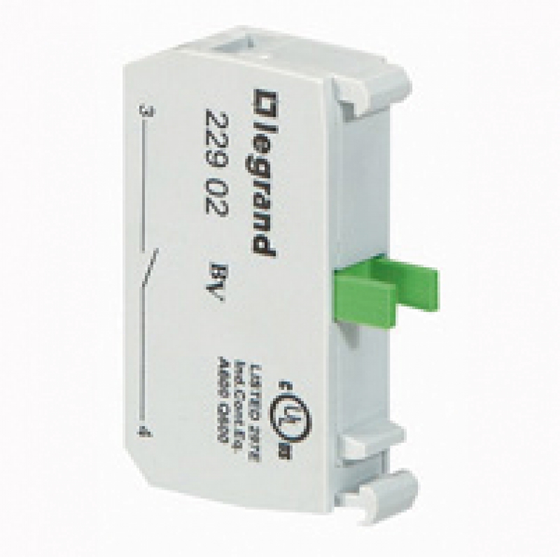 Auxiliaire de commande et de signalisation ACS Osmoz conforme à la norme IEC 60947-5-1Osmoz complets : appareils complets non-lumineuxcomposés : têtes + sous-ensemble bloc + étrier pré-monté