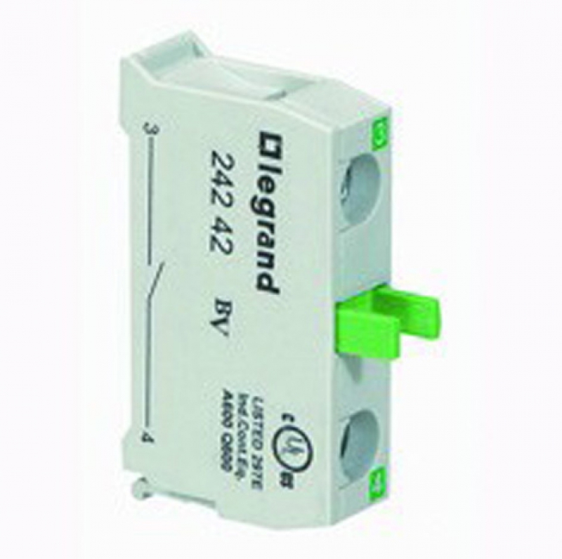 Auxiliaire de commande et de signalisation ACS Osmoz conforme à la norme IEC 60947-5-1Osmoz complets : appareils complets non-lumineuxcomposés : têtes + sous-ensemble bloc + étrier pré-monté