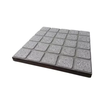 Dalles préfabriquées imitation béton L.50 x l.50 x ep.4 cm gris anthracite
