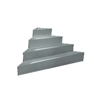 Escaliers d'angle en acier pour les piscines Naturalis H.1,40 m