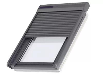 Volet roulant rigide pour fenêtre de toit, gris anthracite, à énergie solaire, l.78 x H.118 cm, Velux SSL MK06 0000S