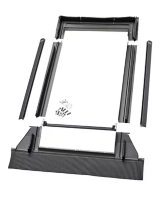 Image principale de Raccord fenêtre de toit simple sur tuiles Velux EDW SK06 gris