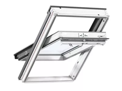 Fenêtre de toit à rotation VELUX Standard Whitefinish - bois peint en blanc L. 78 x H. 118 cm (GGL 2054 MK06)