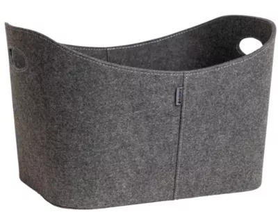 Panier à bûches en feutre Aduro Baseline gris