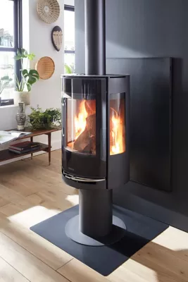 Poêle à bois en acier Aduro 9.3 LUX noir 8kW 140m²