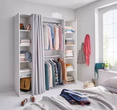 Kit dressing coloris blanc H.200 x L.180 x P.48 cm