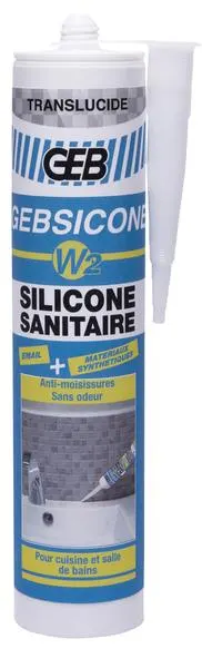 MASTIC GEBSICONE W2 TRANSL-CART.310ML- 890502