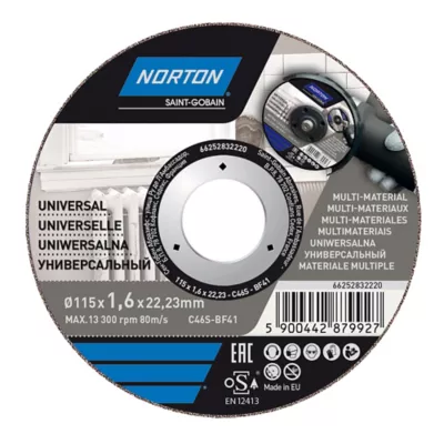 Disque de coupe multi Norton 115x1,6x22,2 mm