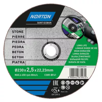 Disque de coupe pierre Norton 230x2,5x22,2 mm