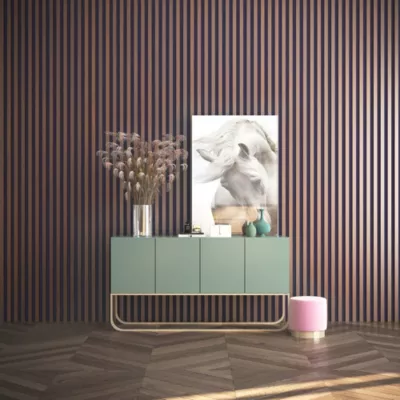 Tasseau décoratif placage papier imitation chêne athénien 3 x 280 cm vendu par 4 pièces