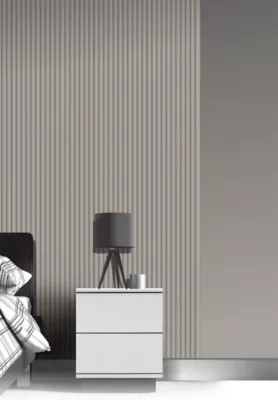 Panneau décoratif fraisé Caiman beige L.280x l.60cm Ep. 1,5cm