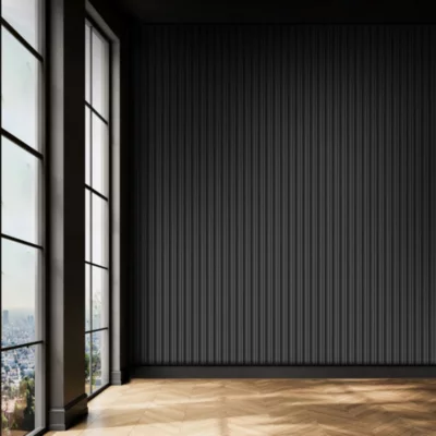 Panneau décoratif fraisé Serval gris L.280x l.60cm Ep. 1,5cm