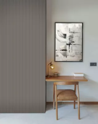 Panneau décoratif fraisé Serval beige L.280x l.60cm Ep. 1,5cm
