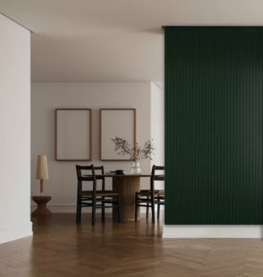 Panneau décoratif fraisé Serval vert foncé L.280x l.60cm Ep. 1,5cm