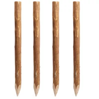 Piquet de clôture en noisetier ⌀7 x H.220 cm (lot de 4)