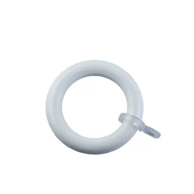 10 anneaux pour barre à rideau ⌀56mm blanc