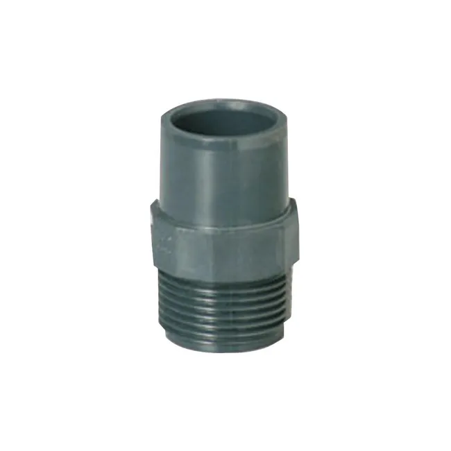 Pvc pression embout filete fø50mø63x2''