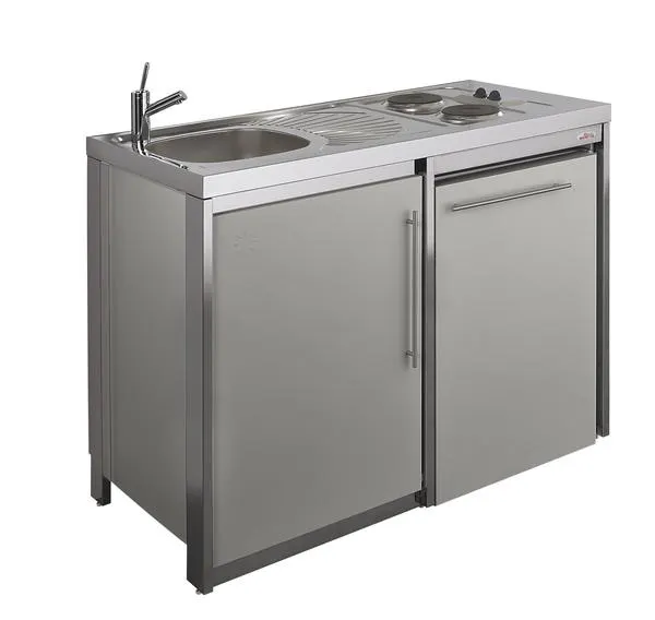 MEUBLE BAS METALLINE 120 1P+N.ALU ABAJ120T44