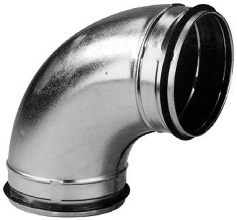 Accessoires galva à joint VELODUCT montage rapide gain de temps environ 25% - étanchéité parfaite et durable : Classe C joint serti : Système exclusif - économique et propre ( mastic et bande adhésive inutiles ) taux de fuite réduit (1,05 au lieu de 1,10 % ) permet une optimisation du calcul thermique