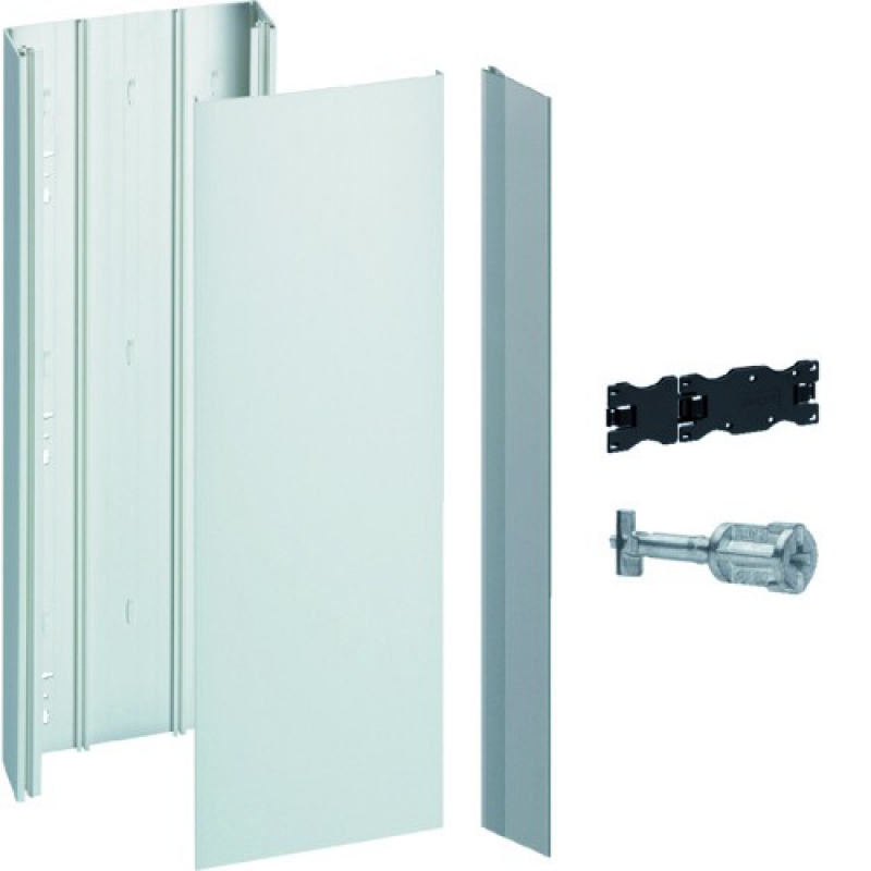 Goulotte en PVC pour l'installation des coffrets Gamma+ 13 et 18 la nouvelle gamme de goulotte gamma+ intègre les fixations quickfix socle et couvercle protégés par un film de protection pré-perçage du socle - 3 compartiment possibles fixation des colliers de serrage en fond de socle - IP40 - IK 10
