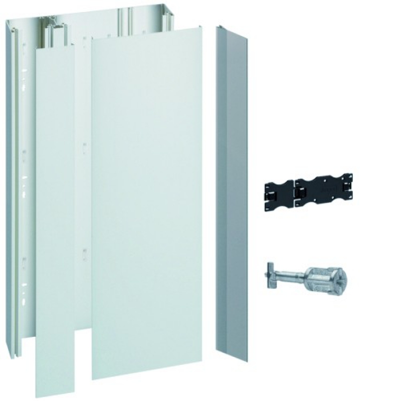 Goulotte en PVC pour l'installation des coffrets Gamma+ 13 et 18 la nouvelle gamme de goulotte gamma+ intègre les fixations quickfix socle et couvercle protégés par un film de protection pré-perçage du socle - 3 compartiment possibles fixation des colliers de serrage en fond de socle - IP40 - IK 10