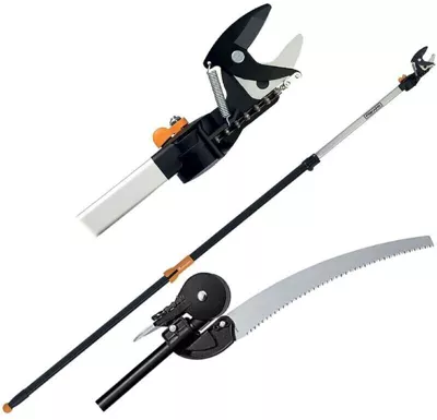 Lot Coupe-branches télescopique Fiskars et scie de 47cm UPX80 Fiskars