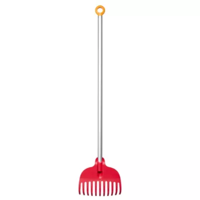 Râteau à feuille MyFirstFiskars pour enfant Fiskars - Manche aluminium - Dents en plastique