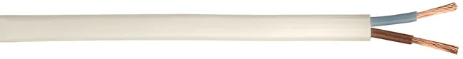 Image principale de Câble électrique 2 X 0.75 mm² h03vvh2-f, en couronne de 5M blanc
