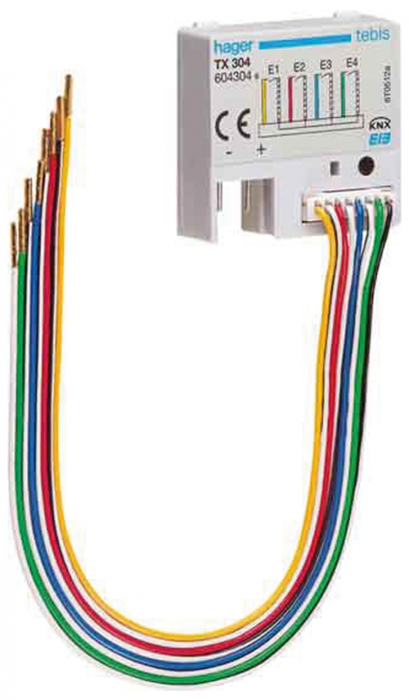 MOD.4 ENTREES ENC.+LED TXB344