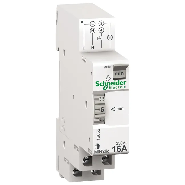 Image principale de Minuterie 1 contact 16A/250Vca réglage par molette, Resi9 XP SCHNEIDER ELECTRIC