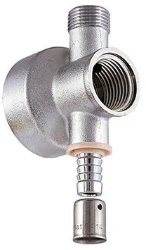 Raccord applique mâle M.12X17(3/8'') PER à sertir Diam.12 mm
